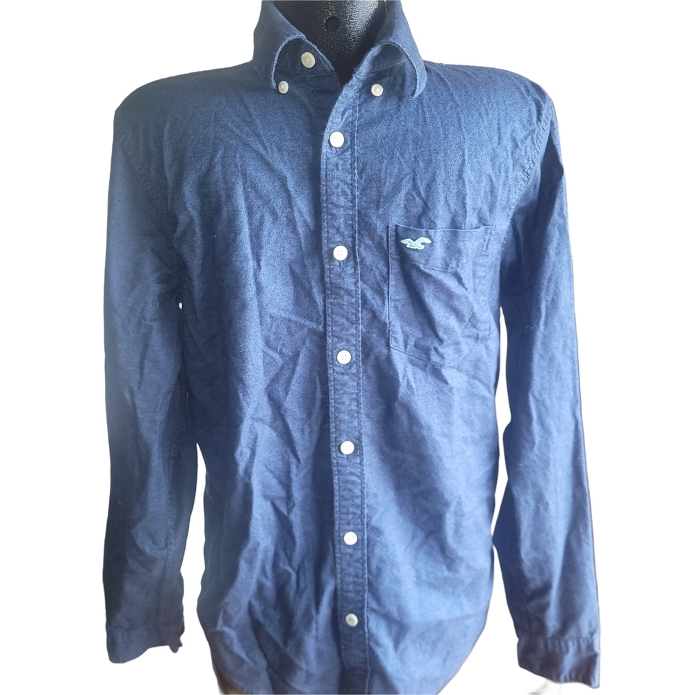 Hollister Men's Classic Blue Shirt M